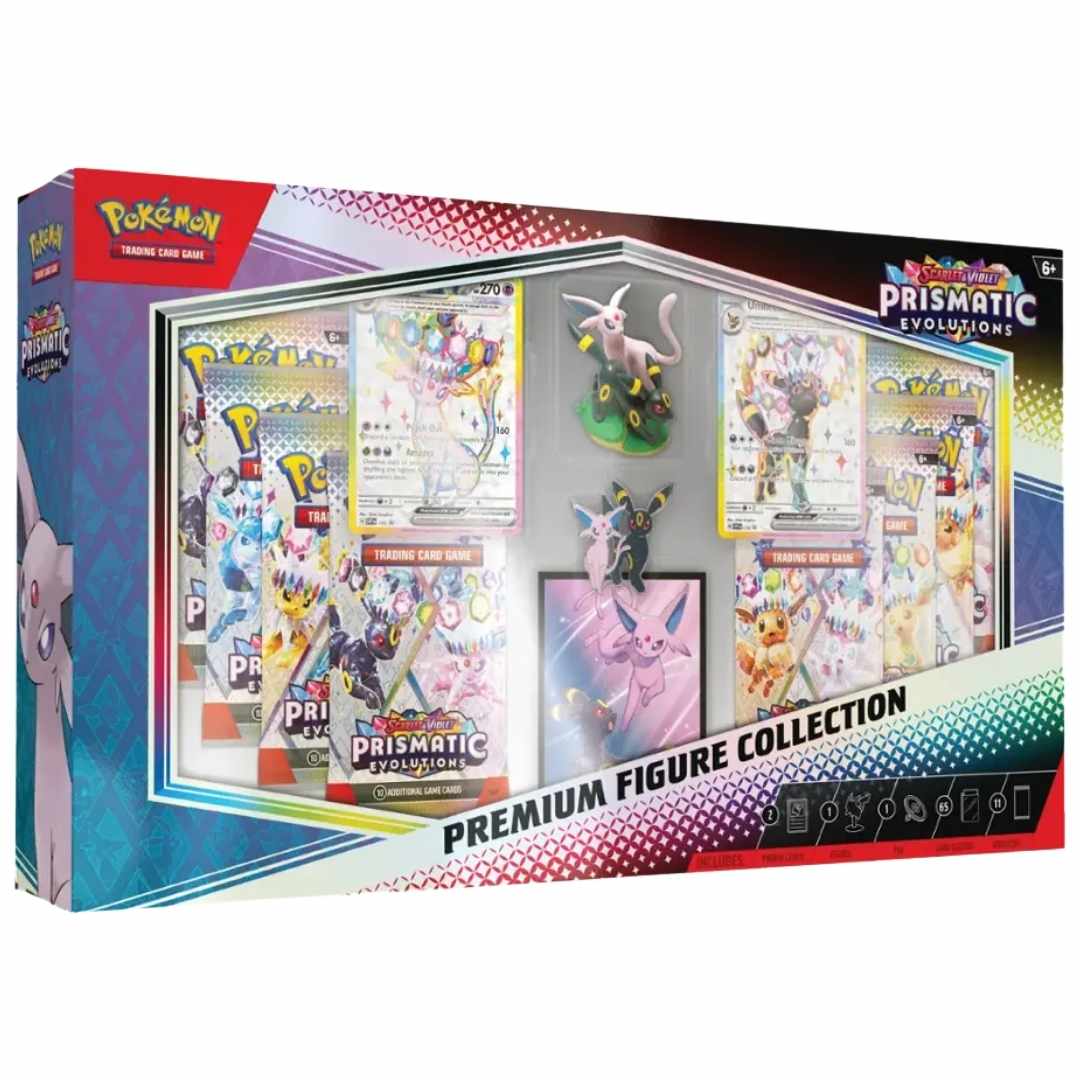 Pokemon Scarlet & Violet Prismatic Evolutions Premium Figure Collection Box
