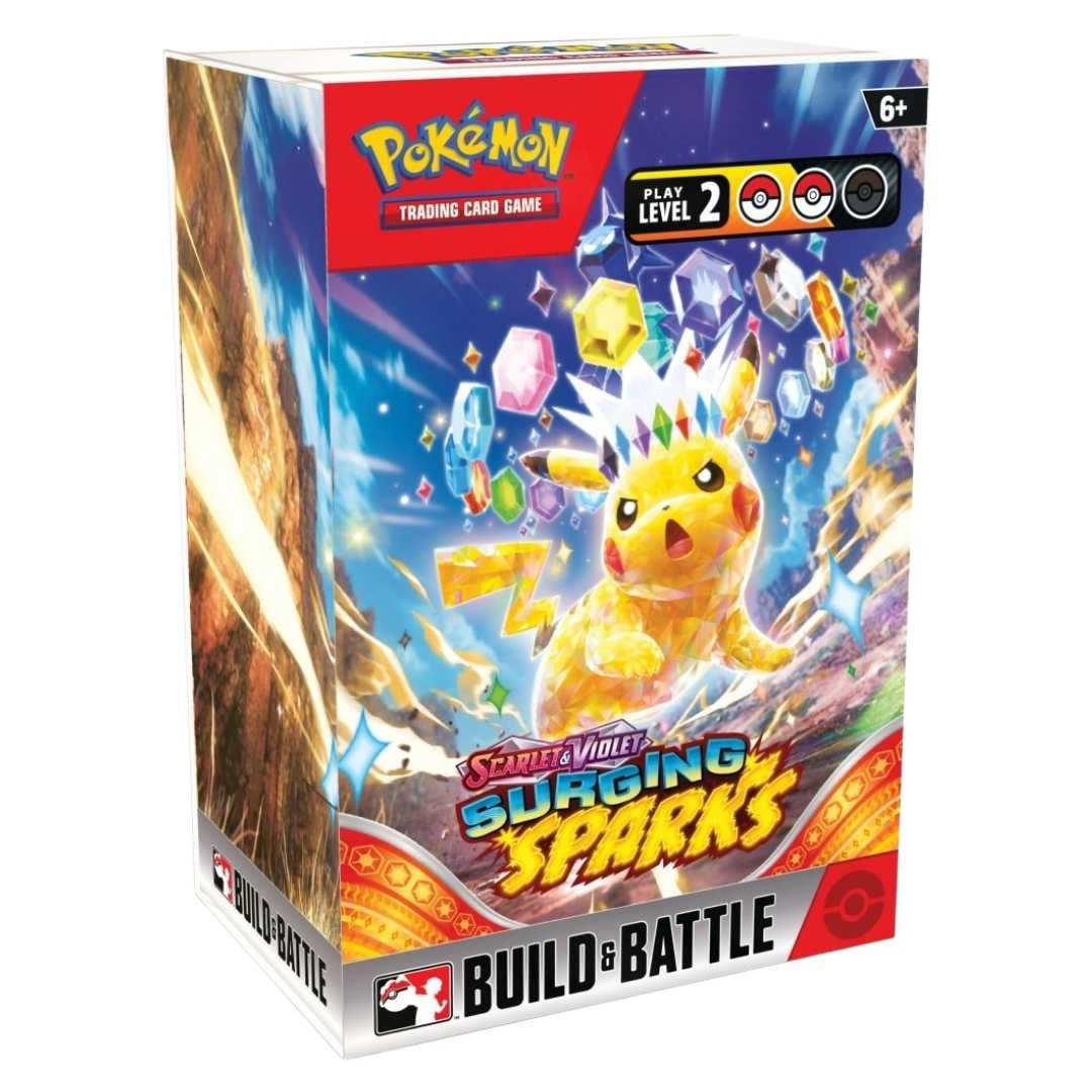 Pokemon Scarlet & Violet Surging Sparks Build & Battle Deck Box
