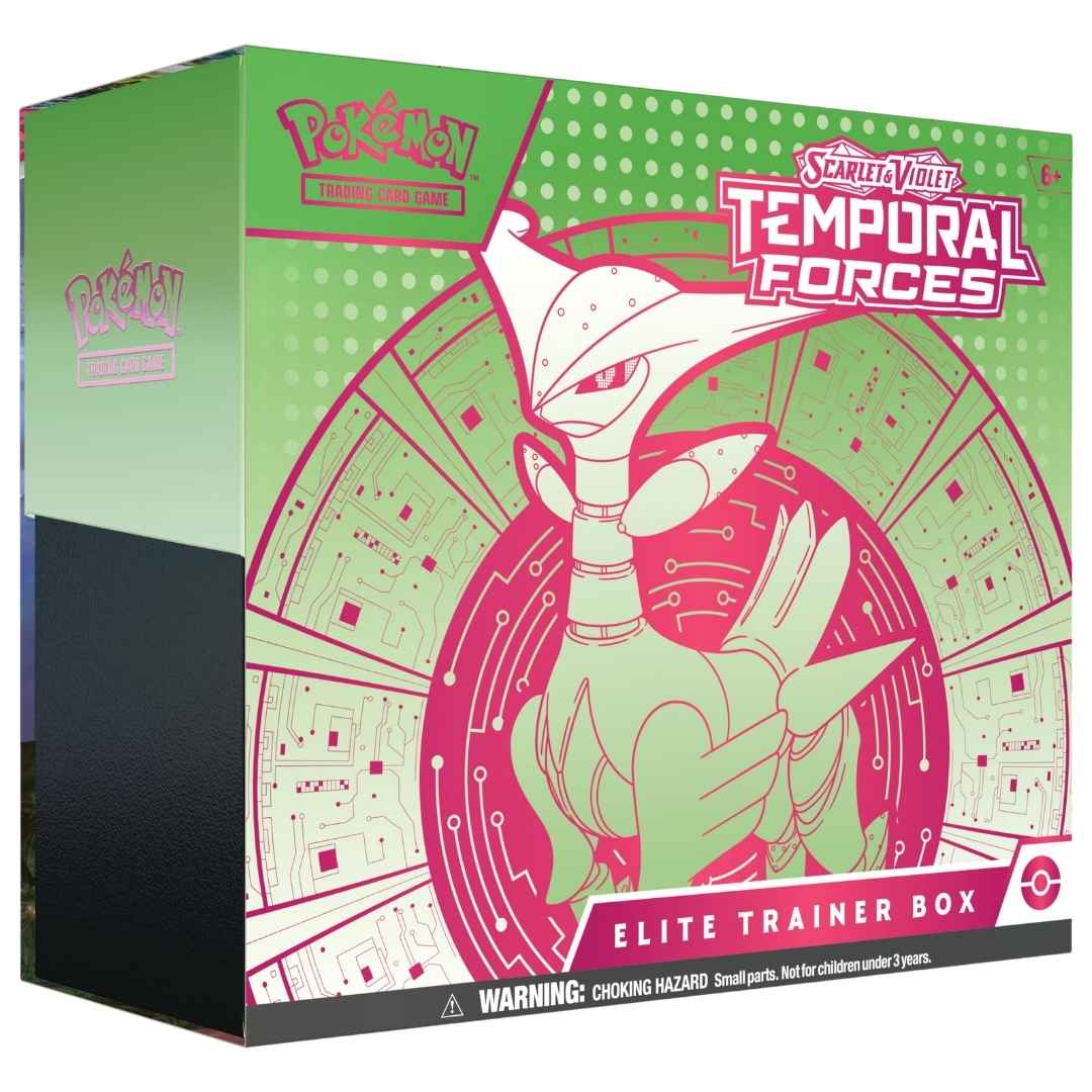 Pokemon Scarlet & Violet: Temporal Forces Pokemon Center Elite Trainer Box (Iron Leaves)