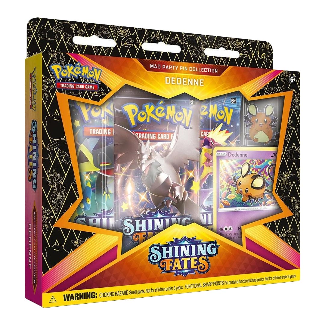 Pokemon Shining Fates Mad Party Pin Collection Box - INDIVIDUAL BOX