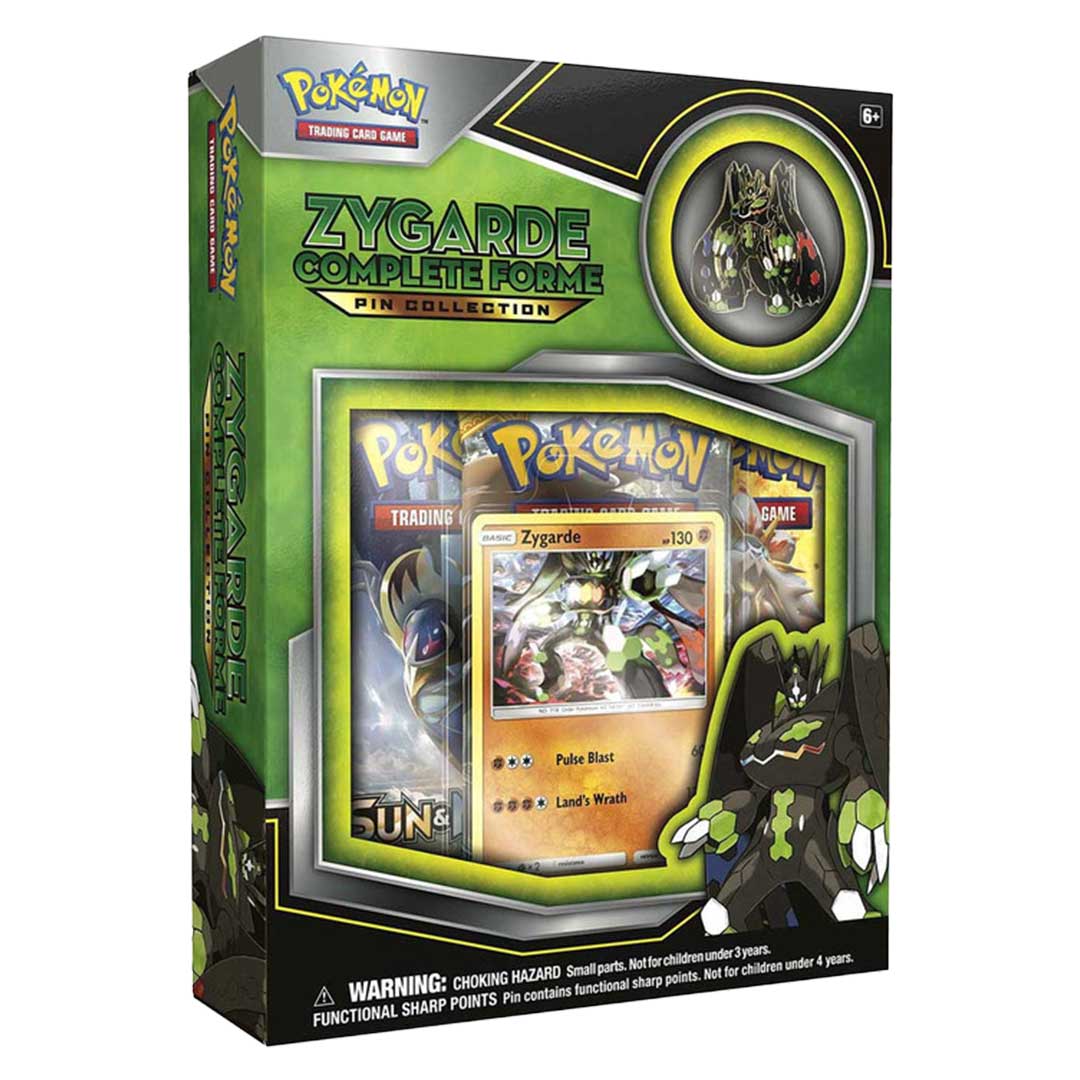 Pokemon Sun & Moon Zygarde Complete Forme Pin Collection 