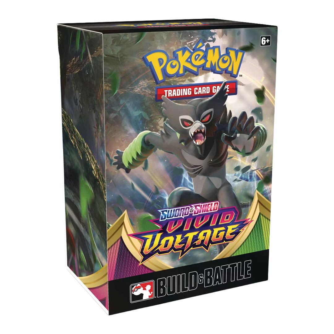 Pokemon Sword & Shield Vivid Voltage Build & Battle Deck Box