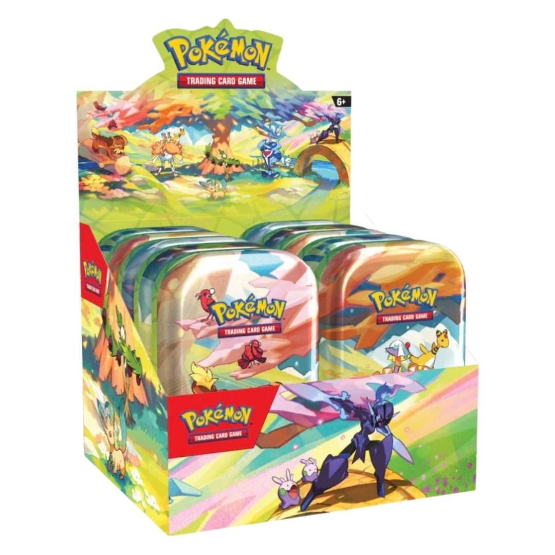 Pokemon Vibrant Paldea Mini Tin - 10 Tin Box
