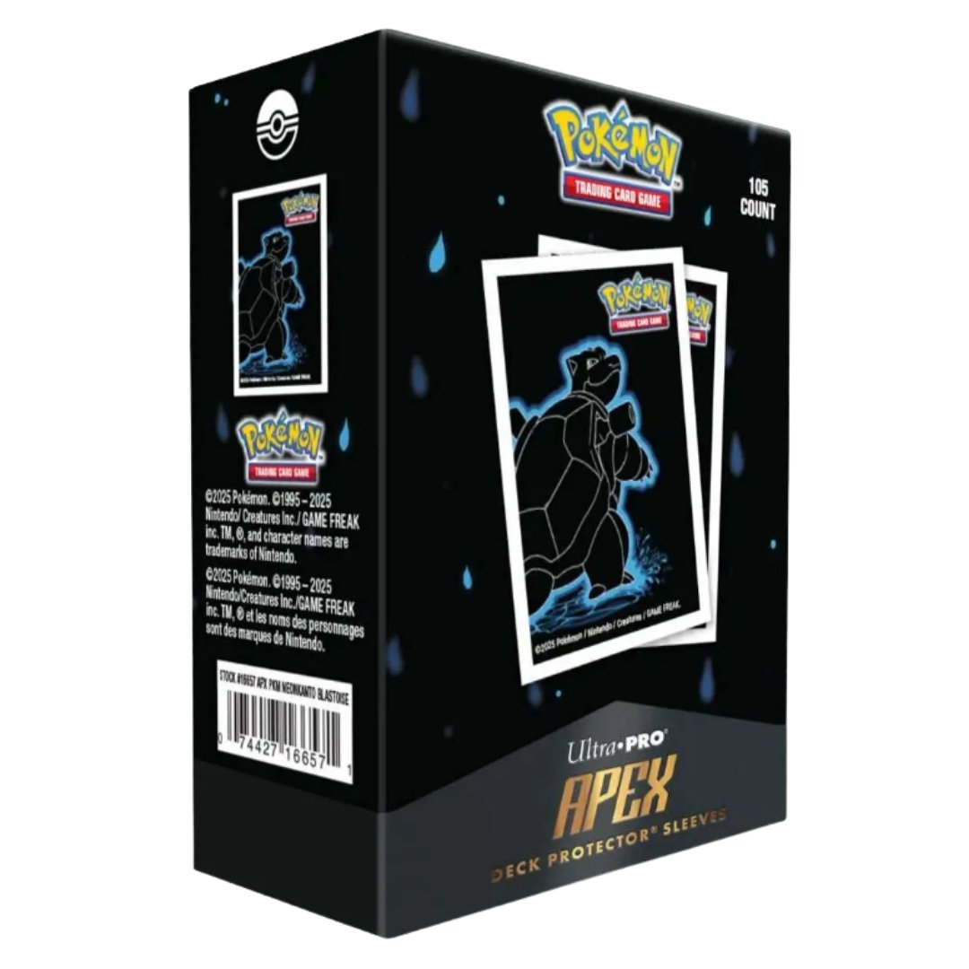 Ultra Pro Pokemon Neon Kanto Apex Blastoise Deck Protectors