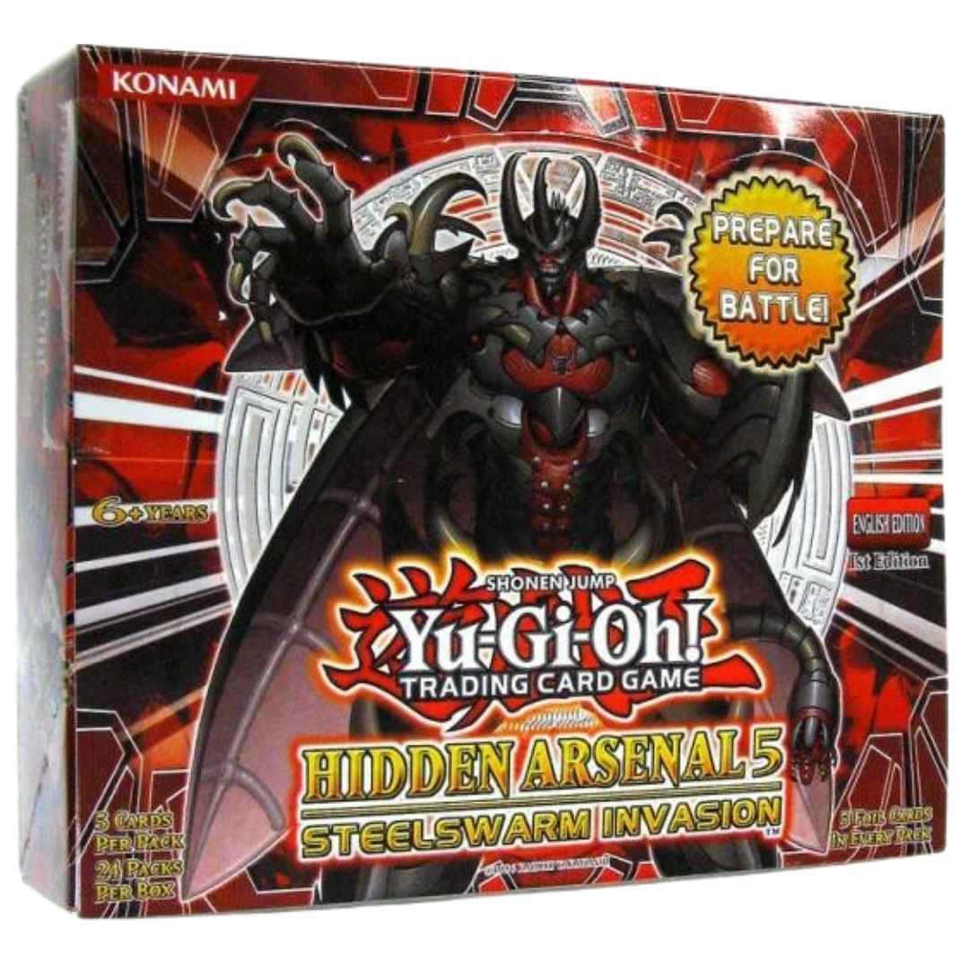 Yu-Gi-Oh! Hidden Arsenal 5: Steelswarm Invasion 1st Edition Booster Box